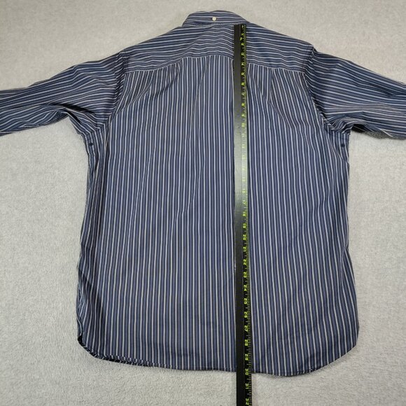 Victorinox Shirt Men Large Tailored Fit Flip Cuff Vented Performance Button Down - Picture 7 of 9